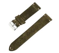 HFBZVAFC Genuine Leather Watch Strap, Suede Watch Strap, Soft Suede Leather Quick-release Wrist Strap, 14/16/18/20/21/22MM(Green,22mm)