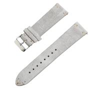 HFBZVAFC Genuine Leather Watch Strap, Suede Watch Strap, Soft Suede Leather Quick-release Wrist Strap, 14/16/18/20/21/22MM(Light gray,20mm)