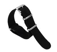 HFBZVAFC Leather Or Suede Strap, One Extra-long Strap (18/20/22/24mm), Unisex Replacement Wristband.(Black,24mm)