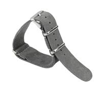 HFBZVAFC Leather Or Suede Strap, One Extra-long Strap (18/20/22/24mm), Unisex Replacement Wristband.(Grey,24mm)