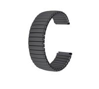 HFBZVAFC Metal Elastic Watch Band 14mm 16mm 18mm 20mm 22mm Stainless Steel Watch Band Compatible With Traditional/Smart/Quartz Watch Accessories Unisex Wristband(Black - glossy,16mm)