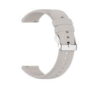 HFBZVAFC Silicone Watch Strap 16mm 18mm 20mm 22mm 24mm Unisex Wristband Soft Rubber Replacement Strap Smart Watch Accessories(Light gray,18mm)