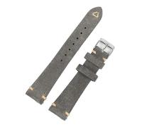 HFBZVAFC Suede Watch Strap, Quick-release Retro Watch Strap, 20mm/22mm, Unisex Wrist Strap(Grey,22mm)