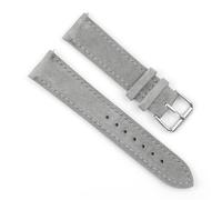 HFBZVAFC Vintage Matte Watch Strap Suede Leather Watch Strap 18mm 20mm 22mm 24mm Women Men Sports Wristband Blue Brown Watch Strap(Gray,20mm)