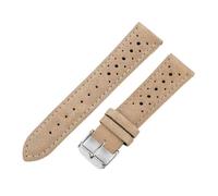 HFBZVAFC Watch Strap: Suede Leather Strap, Wristband Size 18/19/20/21/22/24mm, Quick-release And Replaceable Strap.(Khaki,20mm)
