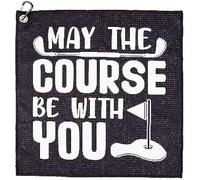 HFCOONY Golf Towel,Funny Golf Gifts For Men Husband Boyfriend Dad Golfers/Golf Fan,Novelty Golf Towels for Golf Bags With Clip,Birthday, Golf Accessories.Personalised Golf Ball Towel (Golf#3)