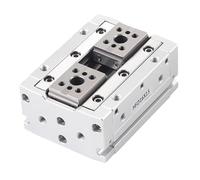 HFD8X8/8X15/8X30/12X10/12X25/12X50 Air Claw Guide Rail Sliding Table Clamping Finger Cylinder 1Pcs(HFD12x25)