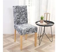 hfdch Stuhlhussen Graues Muster Stuhlhussen Universal Stretch Stuhlbezug Elastische Moderne Stuhl Hussen Set Abnehmbare Dekoration Stuhlabdeckung Für Esszimmer Party Hotel Restaurant Deko
