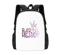 HFDGFJKKL Backpack Bars And Melody Pattern Laptop Travel School Barsandmelody Bars Melody Leondredevries Charlielenehan Bam Halloween and Christmas gifts