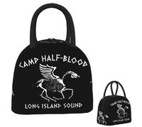 HFDGFJKKL Backpack Camp Half Blood Nico DiAngelo Hade Cabin Inulated Bento Box Waterproof Lunch Tote Leakproof Picnic Thermal Halloween and Christmas gifts