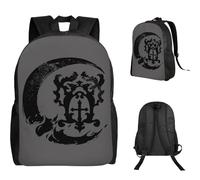 HFDGFJKKL Backpack Castlevania Belmont Crest Black Student School Hiking Travel Daypack for Men Women Fashion Book Shoulder Halloween and Christmas gifts