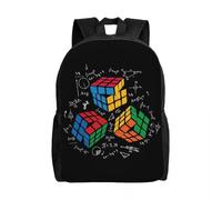 HFDGFJKKL Backpack Cool Math Rubik Rubix Rubics Player Cube Math Lovers for School Students Book Fits 15 Inch Laptop Teachers Festival gift