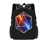 HFDGFJKKL Backpack Dnd Dice Spell Cast : Eldritch Blast, Fire Ball, Thunder & Lightning, For Warlock, Wizard, Sorcerer. For Student Halloween and Christmas gifts