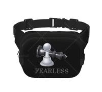 HFDGFJKKL Backpack Fearless Square Double Layer Waist Fashion Adjustable Strap Crossbody Fanny Pack for Men Women Festival gift