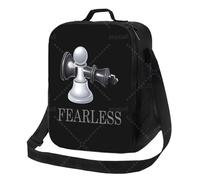 HFDGFJKKL Backpack Fearless with Adjustable Shoulder Strap Reusable Thermal Bento Tote for Work Picnic Beach Festival gift