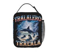 HFDGFJKKL Backpack Tralalero Tralala Insulated Lunch Thermal Lunch Container Italian Brainrot High Capacity Tote Lunch Box Work Travel Halloween and Christmas Gifts