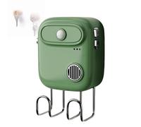 HFDJRWK Smart Voice Reminder with Hooks, Smart Sensing Hallway & Entryway Storage Hooks, Suitable for Forgetful Seniors, Dementia Patients, and Those with Memory Issues(Green)