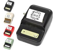 HFDTS B21 Label Maker-Portable Bluetooth Thermal Label Maker Machine, Portable Bluetooth Label Printer for Gift Barcode, Clothing, Retail, Bakery, Mailing, Candles, Jewelry(Red)