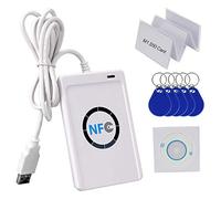 HFeng 13.56MHz RFID Copier Card Reader Writer NFC Programmer USB + Free SDK Software +5pcs S50 MF Cards + 5pcs UID Writable Keyfobs ACR122U