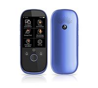 HFERTSCN 2.4inch Screen Voice Translator Smart Business Travel AI Translation Machine 512GB+4GB 45 Languages Translator (Color : Blue) decoration charitable Chaser of Light FANDIAO