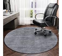 HFERTSCN Gaming Chair Mat 71" - Non-Slip Area Rug for Hardwood & Tile Floors, Multi-Purpose Desk Chair Mat for Low Pile Entryway & Bedroom, & Stylish Black Carpet FANDIAO