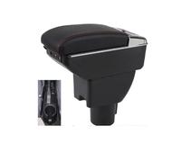 HFEWCVK Fit For Hyun//dai SOLARIS/For Hyun//dai Accent RB Solaris Verna 2011-2016 Car Armrest Storage Box Car Accessorie(A1 red line NO USB)