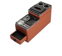 HFEWCVK Fit For Ideal L7/L8/L9 Dedicated Middle Row Armrest Storage Box Universal Business Armrest Central Vehicle Mobility Wireless Charger(IDEAL Orange)