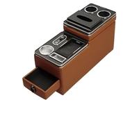 HFEWCVK Fit For Ideal L7/L8/L9 Dedicated Middle Row Armrest Storage Box Universal Business Armrest Central Vehicle Mobility Wireless Charger(IDEAL Brown)