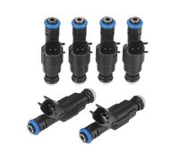 HFEWCVK Fit for Jeep Cher//okee Grand Cher//okee Wrangler 4.0L Dodge Ram 1500 2500/3500 Van 5.2L 1999-2004 6pcs Fuel Injectors 4 Hole 0280155784