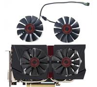 HFFOZMD 75MM 4PIN T128010SH FD7010H12S STRIX-R9 370 GPU Fan，For ASUS for STRIX GTX 960 950 750TI 1060 1050TI Graphics card cooling fan