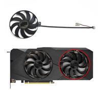 HFFOZMD 90MM 4PIN T129215SU DUAL RTX 2060S EVO GPU Fan，For ASUS DUAL-RTX 2080S 2080 2070S 2070 Graphics card cooling fan(Fan-B)