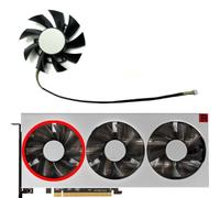 HFFOZMD For AMD for XFX POWERCOLOR for SAPPHIRE for ASROCK for VISIONTEK for Radeon VII Graphics Card Replacement Fan FD8015H12S(Left fan)