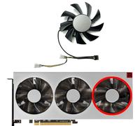 HFFOZMD For AMD for XFX POWERCOLOR for SAPPHIRE for ASROCK for VISIONTEK for Radeon VII Graphics Card Replacement Fan FD8015H12S(Right fan)