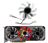 HFFOZMD For ASROCK for Radeon RX5700 5700XT for Phantom Gaming D OC Graphics Card Replacement Fan PVA080E12R(Middle fan)