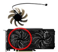 HFFOZMD For GAINWARD for GeForce RTX2060 2060S 2070 GTX1660 1660ti 1660S Ghost/Storm Graphics Card Replacement Fan GA91S2U(Left fan)