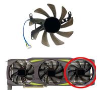 HFFOZMD For PNY for GeForce RTX3070ti 3080 3080ti 3090 XLR8 for UPRISING EPIC-X RGB Triple Fan OC Graphics Card Replacement T129215SU(Right fan)