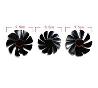 HFFOZMD For SAPPHIRE for Radeon RX5700 5700XT 8GB for NITRO Graphics Card Replacement Fan FDC10H12D9-C FD10015M12D(Middle fan)