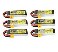 HFFOZMD For Tattu R-Line 1.0 7.4V for Lipo Battery 550mAh 95C For RC FPV Airplane Quadcopter Helicopter Drone parts(6pcs)