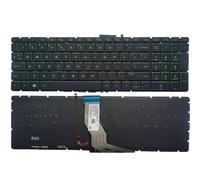 HFFOZMD For US/Spanish/Latin/UK Keyboard For HP 15-BR 15-BS 15-BU 15-BW 15-AC 15-AY 15-EF 17-BS 250 255 256 G6 AP2040001C1 TPN-C129 C130(US Green Backlit)