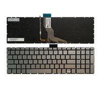 HFFOZMD For US/Spanish/Latin/UK Keyboard For HP 15-BR 15-BS 15-BU 15-BW 15-AC 15-AY 15-EF 17-BS 250 255 256 G6 AP2040001C1 TPN-C129 C130(SP Silver Backlit)