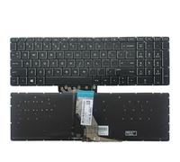 HFFOZMD For US/Spanish/Latin/UK Keyboard For HP 15-BR 15-BS 15-BU 15-BW 15-AC 15-AY 15-EF 17-BS 250 255 256 G6 AP2040001C1 TPN-C129 C130(US Crystal Backlit)