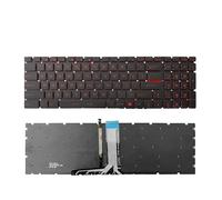 HFFOZMD Laptop Replacement Keyboard for MSI GL65 MS-16JB/16P5/16H8/16k2/16U7/16K4 7RFX GL63M(Red with Backlit)