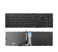 HFFOZMD Laptop Replacement Keyboard for MSI GL65 MS-16JB/16P5/16H8/16k2/16U7/16K4 7RFX GL63M(White with Backlit)