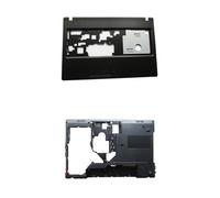 HFFOZMD Laptop Top Case Bottom Cover Palmrest Upper For Lenovo G570 G575 G575GX G575AX Without/with HDMI-Compatible Shell(Black)