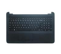 HFFOZMD Top Palmrest Upper Housing Cover Case Keyboard For HP 250 G4 255 256 G5 TPNC-125 TPN-C126 15-AC 15-AY 15-AF 15-BN 15-BA(Black Color)