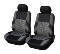 HFFTYU 2 PCS Car Seat Covers, for Renault Captur 2014-2018 Spliced Mesh Breathable Seat Protectors for Comfortable Backrest,A