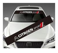HFFTYU Car Windshield Sticker, for Citroen C4 SpaceTourer 2018-2023 Front Windscreen Sunstrip, Personalized Styling Decoration Sticker