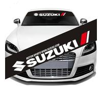 HFFTYU Car Windshield Sticker, for Suzuki Jimny Swift Grand Vitara Ignis Kizashi Front Windscreen Sunstrip, Personalized Styling Decoration Sticker