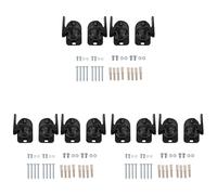 Hfgdnchva 12PCS Universal Speaker Wall Mount Bracket Ceiling Stand Clamp with Adjustable Swivel and Tilt Angle Rotation