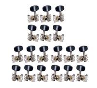 Hfgdnchva 18Pcs 9R9L Guitar Tuning Pegs Open Machine Heads Acoustic Folk Guitar Tuning Peg Tuners Parts
